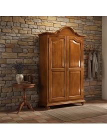 ARMADIO ARTE POVERA 2 PORTE IN LEGNO TINTA NOCE 112X46X204 (475)