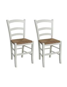 Set tavolo quadrato bianco anticato 80x80 90x90 100x100 allungabile...