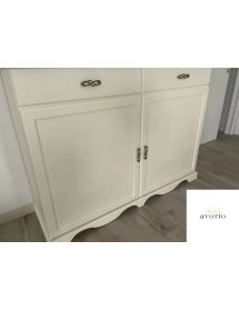 Credenza legno 2 porte 2 cassetti legno shabby vari colori 150X48X1...