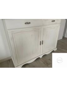 Credenza legno 2 porte 2 cassetti legno shabby vari colori 150X48X1...