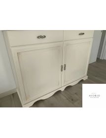 Credenza legno 2 porte 2 cassetti legno shabby vari colori 150X48X1...