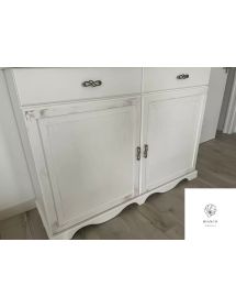 Credenza legno 2 porte 2 cassetti legno shabby vari colori 150X48X1...