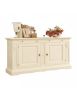 Madia credenza 2 ante arte povera legno avorio 214x53x123