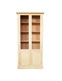 Vetrina arte povera 4 Porte Legno Grezzo 90X42X186