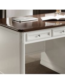 SCRIVANIA 6 CASSETTI IN LEGNO VARI COLORI L.140 P.85 H.82