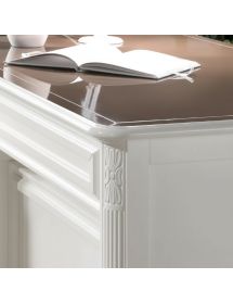 SCRIVANIA 6 CASSETTI IN LEGNO VARI COLORI L.140 P.85 H.82