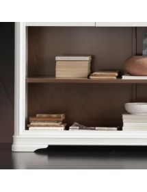 LIBRERIA A GIORNO IN LEGNO 3 CASSETTI VARI COLORI L.161 P.48 H.215