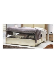 MOBILI 2G - LETTO SHABBY CHIC MATRIMONIALE CON CONTENITORE