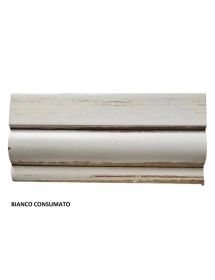SCRIVANIA CLASSICA 3 CASSETTI IN LEGNO BIANCO 141X91X81