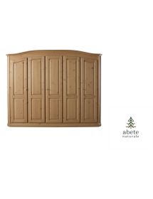 Armadio classico 5 porte sagomato legno abete 281x63x218