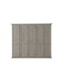 Armadio classico 5 porte cappello dritto legno abete 264x67x218