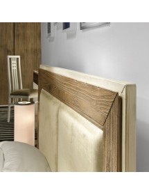 MOBILI 2G - LETTO SHABBY CHIC MATRIMONIALE CON CONTENITORE