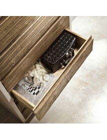 MOBILI 2G - LETTO SHABBY CHIC MATRIMONIALE CON CONTENITORE