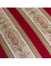 Sedia '600 imbottita tessuto legno bianco 50x58x98