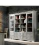 Libreria studio classica legno vari colori 257x48x225