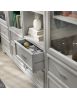 Libreria studio classica legno vari colori 257x48x225