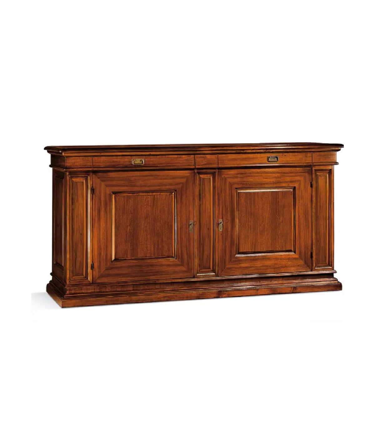 MADIA CREDENZA IN LEGNO 2 PORTE 2 TINTA NOCE  L.205 P.57 H.113
