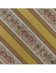 Capotavola '600 imbottito tessuto legno bianco 57x59x98