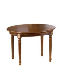 TAVOLINO DA SALOTTO IN LEGNO INTAGLIATO CON FREGI ORO 67X54X46