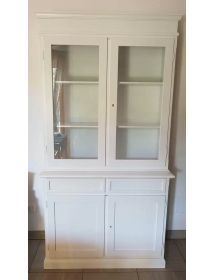 Soggiorno classico legno shabby chic bianco opaco
