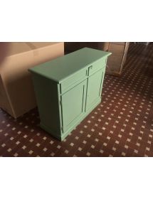 Madia credenza 2 porte arte povera legno verde salvia 105x42x85