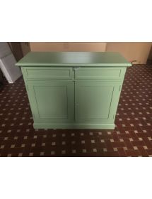 Madia credenza 2 porte arte povera legno verde salvia 105x42x85