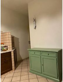 Madia credenza 2 porte arte povera legno verde salvia 105x42x85