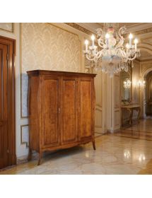 ARMADIO ARTE POVERA 3 ANTE IN LEGNO TINTA NOCE 182X64X212 (492)