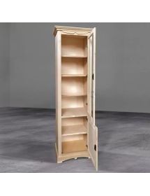 Vetrina arte povera 2 ante Legno tinta miele 68X47X220