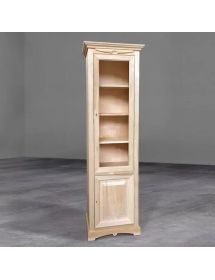 Vetrina arte povera 2 ante Legno tinta miele 68X47X220