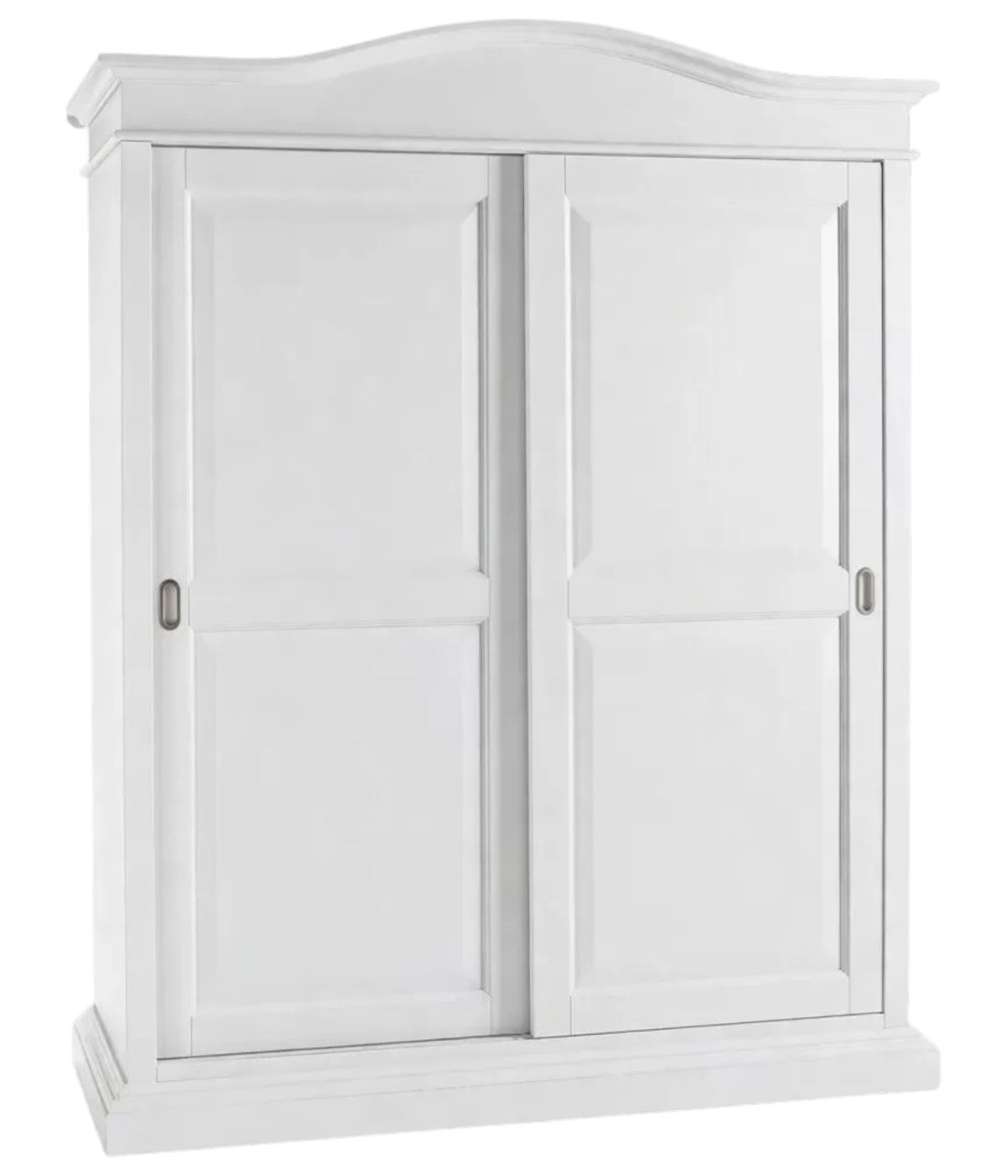 Armadio arte povera 2 ante scorrevoli legno bianco 183x67x222
