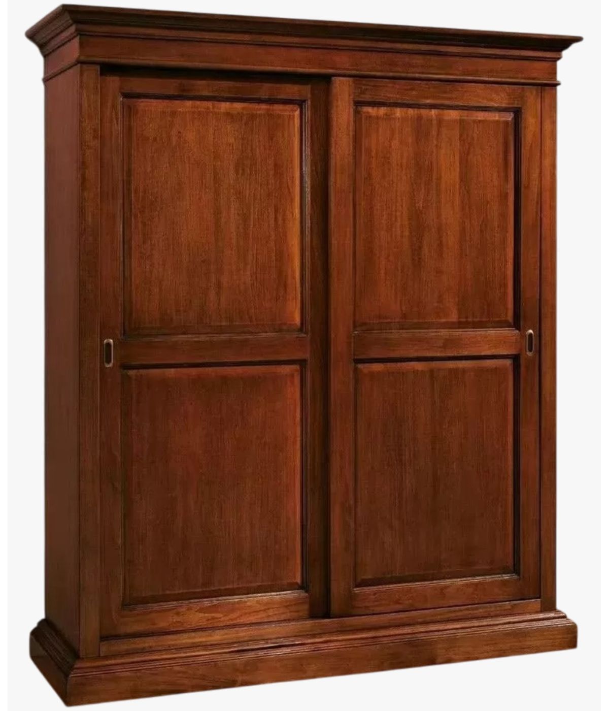 Armadio arte povera in legno 2 ante scorrevoli Cappello dritto 183x67x214