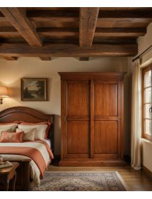 Armadio arte povera in legno 2 ante scorrevoli Cappello dritto 183x...
