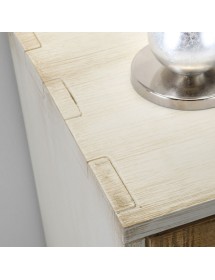 MOBILI 2G - LETTO SHABBY CHIC DA 1 PIAZZA E MEZZO CON CONTENITORE