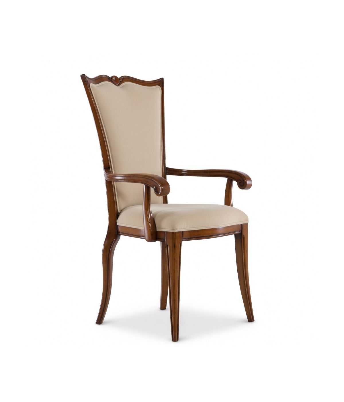 Capotavola classico legno imbottito tessuto 58x60x105