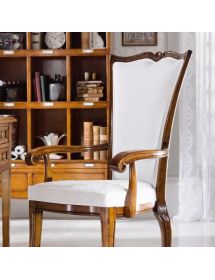 Capotavola classico legno imbottito tessuto 58x60x105