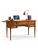SCRIVANIA CLASSICA 5 CASSETTI 2 TIRETTI IN LEGNO 130X70x78