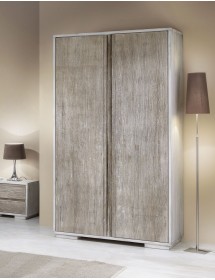 MOBILI 2G - ARMADIO 2 PORTE SHABBY CHIC IN LEGNO L.120 P.60 H.220