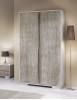 MOBILI 2G - ARMADIO 2 PORTE SHABBY CHIC IN LEGNO L.120 P.60 H.220