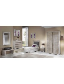 MOBILI 2G - ARMADIO 2 PORTE SHABBY CHIC IN LEGNO L.120 P.60 H.220