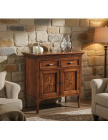 MADIA CREDENZA CLASSICA IN LEGNO 2 PORTE 2 CASSETTI 88x47x91