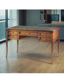 SCRIVANIA ARTE POVERA PIANO IN PELLE BASSANO 130x70x80