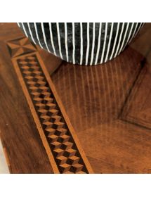 Scrivania classica 3 cassetti intarsio legno bassano 110X55x80