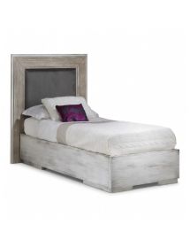 MOBILI 2G - LETTO SHABBY CHIC DA 1 PIAZZA E MEZZO CON CONTENITORE