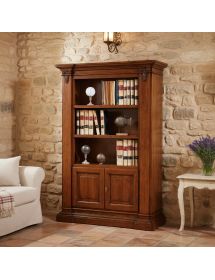 LIBRERIA 3 VANI A GIORNO 2 PORTE LEGNO MASSELLO L.145 P.50 H.202 (407)