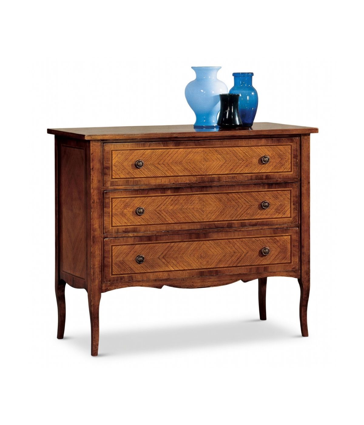 Cassettiera classica 3 cassetti Legno bassano 101x46x92