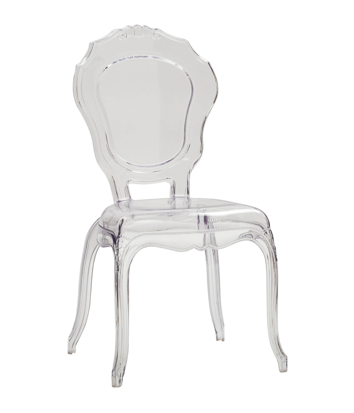 MOBILI 2G - SET 2 SEDIE IN POLIPROPILENE TRASPARENTE VICTORIA GHOST