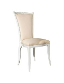 Sedia classica legno imbottita tessuto vari colori 52x60x105