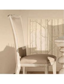 Sedia classica legno imbottita tessuto vari colori 52x60x105