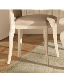 Sedia classica legno imbottita tessuto vari colori 52x60x105